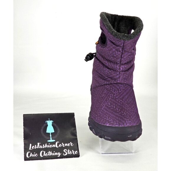 Bogs Kid's Eggplant Bmoc Waterproof Insulated  Fleck Boot Size 4 Young 283 - Picture 15 of 16